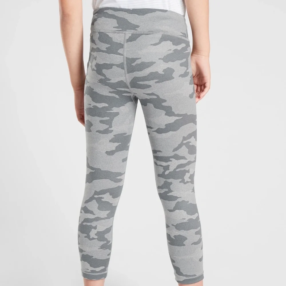 Athleta Girl • Gray Camo Printed Chit Chat Tight Leggings • Size XXL/16 - Picture 2 of 11
